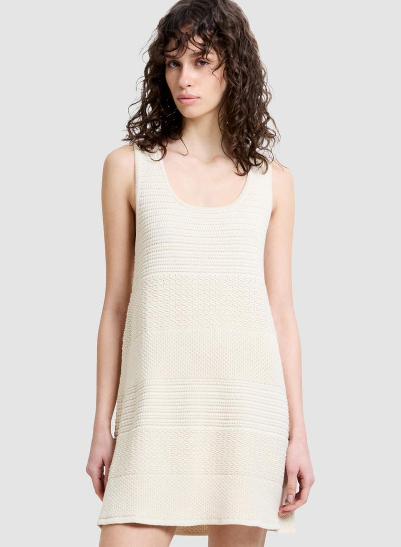 French Connection Mozart Mixed Stripe Mini Dress - Image 4